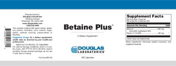 Douglas Laboratories Betaine Plus - supplement