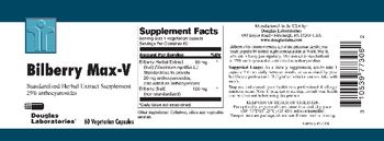 Douglas Laboratories Bilberry Max-V - standardized herbal extract supplement