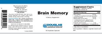 Douglas Laboratories Brain Memory - supplement
