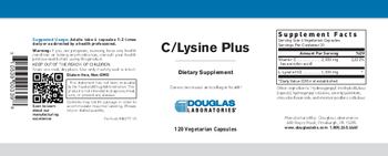 Douglas Laboratories C/Lysine Plus - supplement