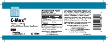 Douglas Laboratories C-Max Vitamin C 1500 mg - a timed release supplement