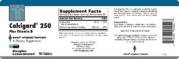 Douglas Laboratories Calcigard 250 Plus Vitamin D - supplement