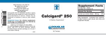 Douglas Laboratories Calcigard 250 - supplement