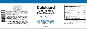 Douglas Laboratories Calcigard One-To-One Plus Vitamin D - supplement