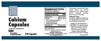 Douglas Laboratories Calcium Capsules - supplement