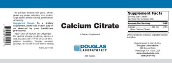 Douglas Laboratories Calcium Citrate - supplement