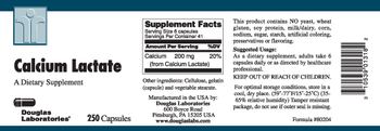 Douglas Laboratories Calcium Lactate - supplement