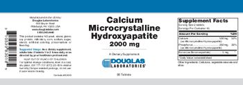 Douglas Laboratories Calcium Microcrystalline Hydroxyapatite 2000 mg - supplement
