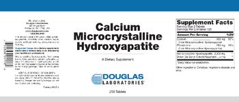 Douglas Laboratories Calcium Microcrystalline Hydroxyapatite - supplement