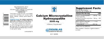 Douglas Laboratories Calcium Microcrystalling Hydroxyapatite 2000 mg - supplement