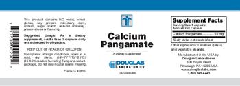 Douglas Laboratories Calcium Pangamate - supplement