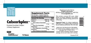 Douglas Laboratories Calscorbplex Powdered Ascorbate Complex - supplement