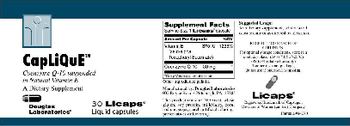 Douglas Laboratories Caplique Coenzyme Q-10 Suspended In Natural Vitamin E - supplement