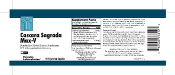 Douglas Laboratories Cascara Sagrada Max-V - standardized herbal extract supplement