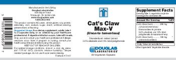 Douglas Laboratories Cat's Claw Max-V (Uncaria Tomentosa) - standardized herbal extract