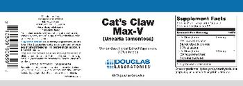 Douglas Laboratories Cat's Claw Max-V (Uncaria Tomentosa) - standardized herbal extract supplement