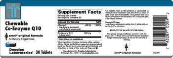 Douglas Laboratories Chewable Co-Enzyme Q10 - supplement
