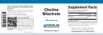 Douglas Laboratories Choline Bitartrate - 