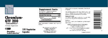 Douglas Laboratories Chromium-GTF 200 - supplement
