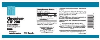 Douglas Laboratories Chromium-GTF 200 ChromeMate - supplement