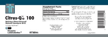 Douglas Laboratories Citrus-Q10 100 Delicious Citrus-Flavored - supplement