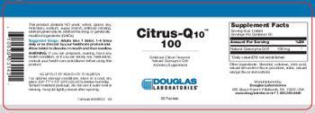Douglas Laboratories Citrus-Q10 100 Delicious Citrus-Flavored - supplement