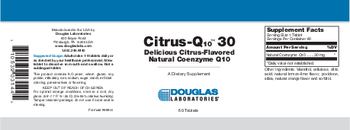 Douglas Laboratories Citrus-Q10 30 Delicious Citrus-Flavored Natural Coenzyme Q10 - supplement