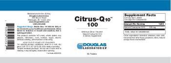 Douglas Laboratories Citrus-Q10 60 Delicious Citrus-Flavored Natural Coenzyme Q10 - supplement