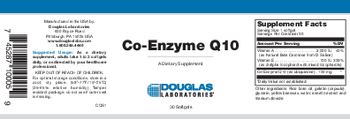 Douglas Laboratories Co-Enzyme Q10 - supplement