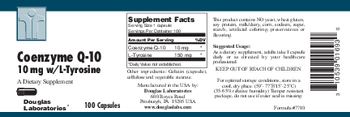 Douglas Laboratories Coenzyme Q-10 10 mg W/L-Tyrosine - supplement