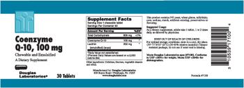 Douglas Laboratories Coenzyme Q-10, 100 mg - supplement