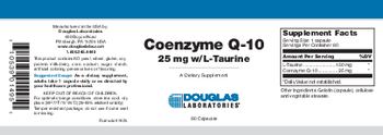 Douglas Laboratories Coenzyme Q-10 25 mg W/L-Taurine - supplement