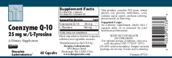 Douglas Laboratories Coenzyme Q-10 25 mg W/L-Tyrosine - supplement