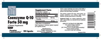 Douglas Laboratories Coenzyme Q-10 Forte 50 mg - supplement