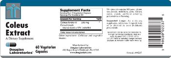 Douglas Laboratories Coleus Extract - supplement