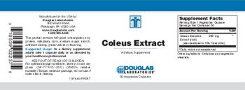 Douglas Laboratories Coleus Extract - supplement
