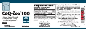 Douglas Laboratories CoQ-loz 100 Natural Orange Flavored Coenzyme Q10 100 mg - supplement