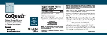 Douglas Laboratories CoQmelt Natural Orange Flavored Coenzyme Q10 100 mg - supplement