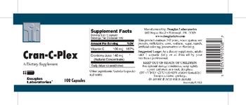 Douglas Laboratories Cran-C-Plex - supplement