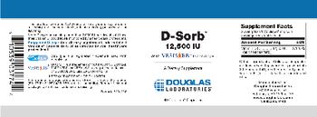 Douglas Laboratories D-Sorb 12,500 IU With Vesisorb Technology - supplement