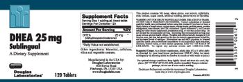 Douglas Laboratories DHEA 25 mg Sublingual - supplement