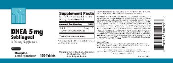 Douglas Laboratories DHEA 5 mg Sublingual - supplement