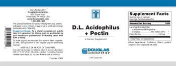 Douglas Laboratories D.L. Acidophilus + Pectin - supplement