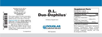 Douglas Laboratories D.L. Duo-Dophilus - supplement