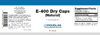 Douglas Laboratories E-400 Dry Caps (Natural) - supplement