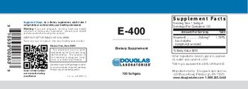 Douglas Laboratories E-400 - supplement