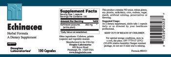 Douglas Laboratories Echinacea Herbal Formula - supplement