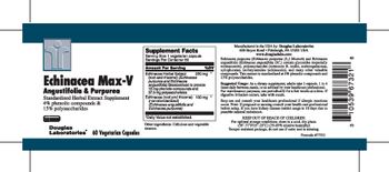 Douglas Laboratories Echinacea Max-V Angustifolia & Purpurea - standardized herbal extract supplement