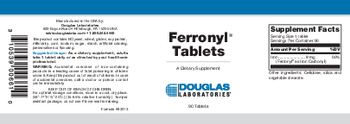 Douglas Laboratories Ferronyl Tablets - supplement