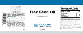 Douglas Laboratories Flax Seed Oil - supplement
